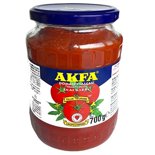 AKFA TOMATENPUREE 700G GLAS