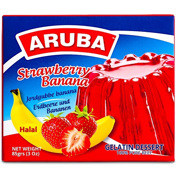 ARUBA JELLY BANAAN AARDBEI 100G