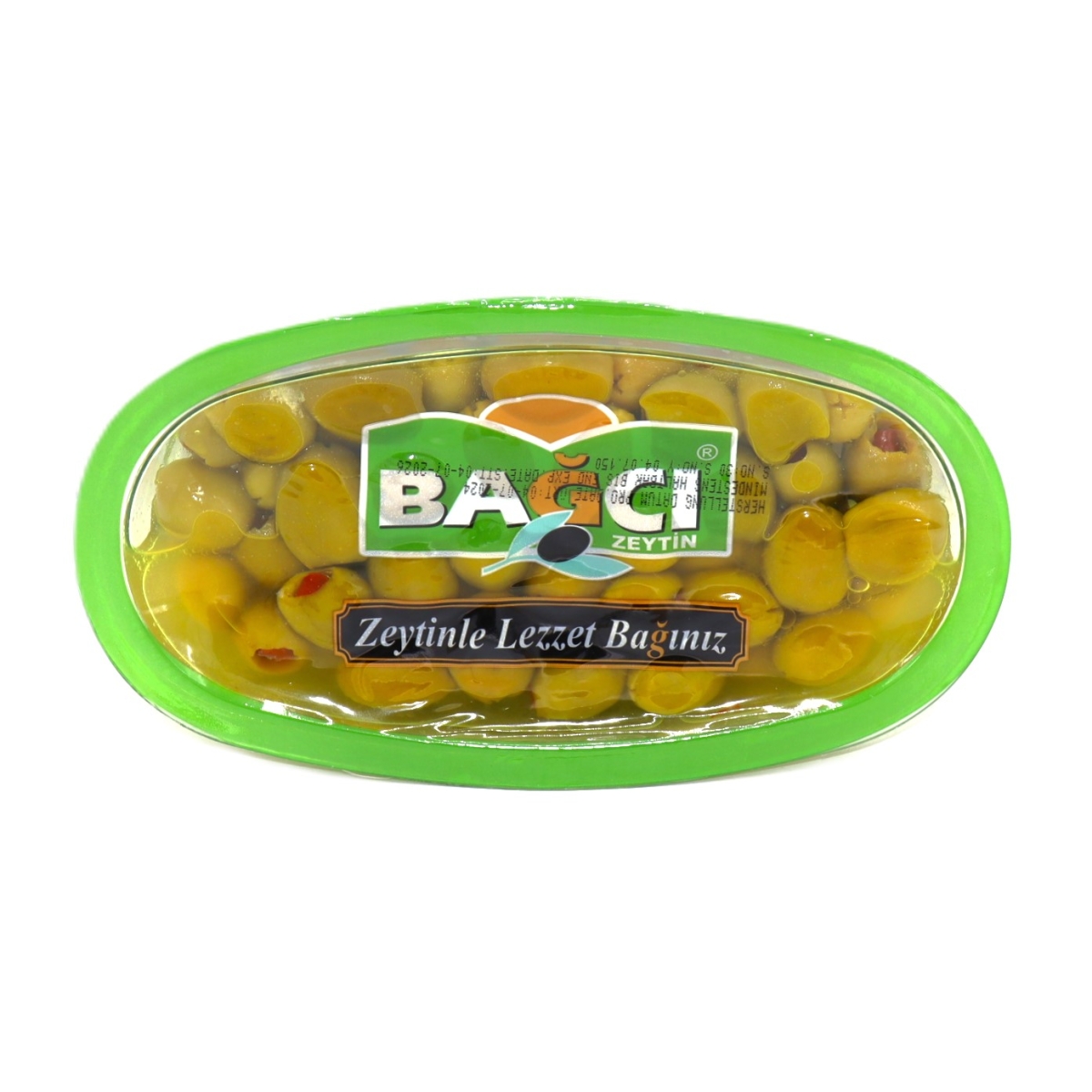 BAGCI BIBERLI GROENE OLIJVEN 250G VACUUM