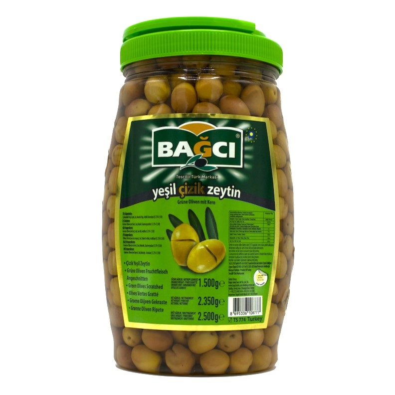 BAGCI PET CIZIK GROENE OLIJVEN 1.5KG