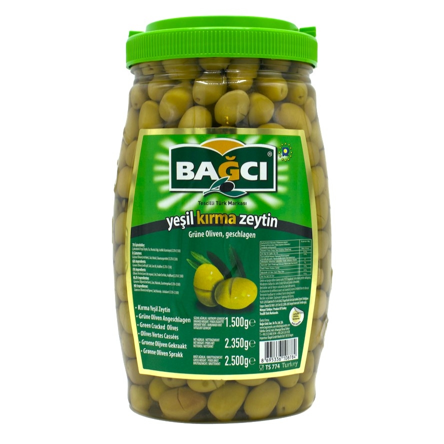 BAGCI PET KIRMA GROENE OLIJVEN 1.5KG
