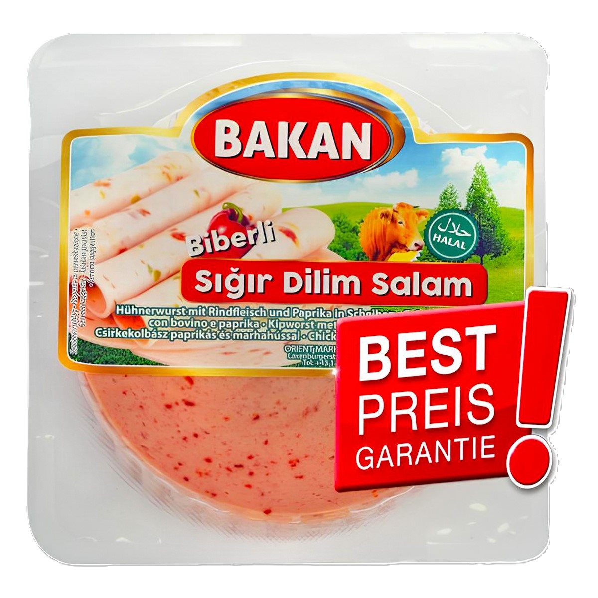 BAKAN BIBERLI RUND GESNEDEN SALAMI 200G