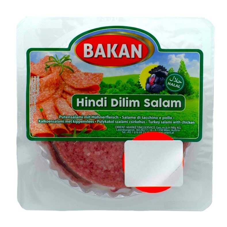 BAKAN KALKOEN GESNEDEN SALAMI 200G