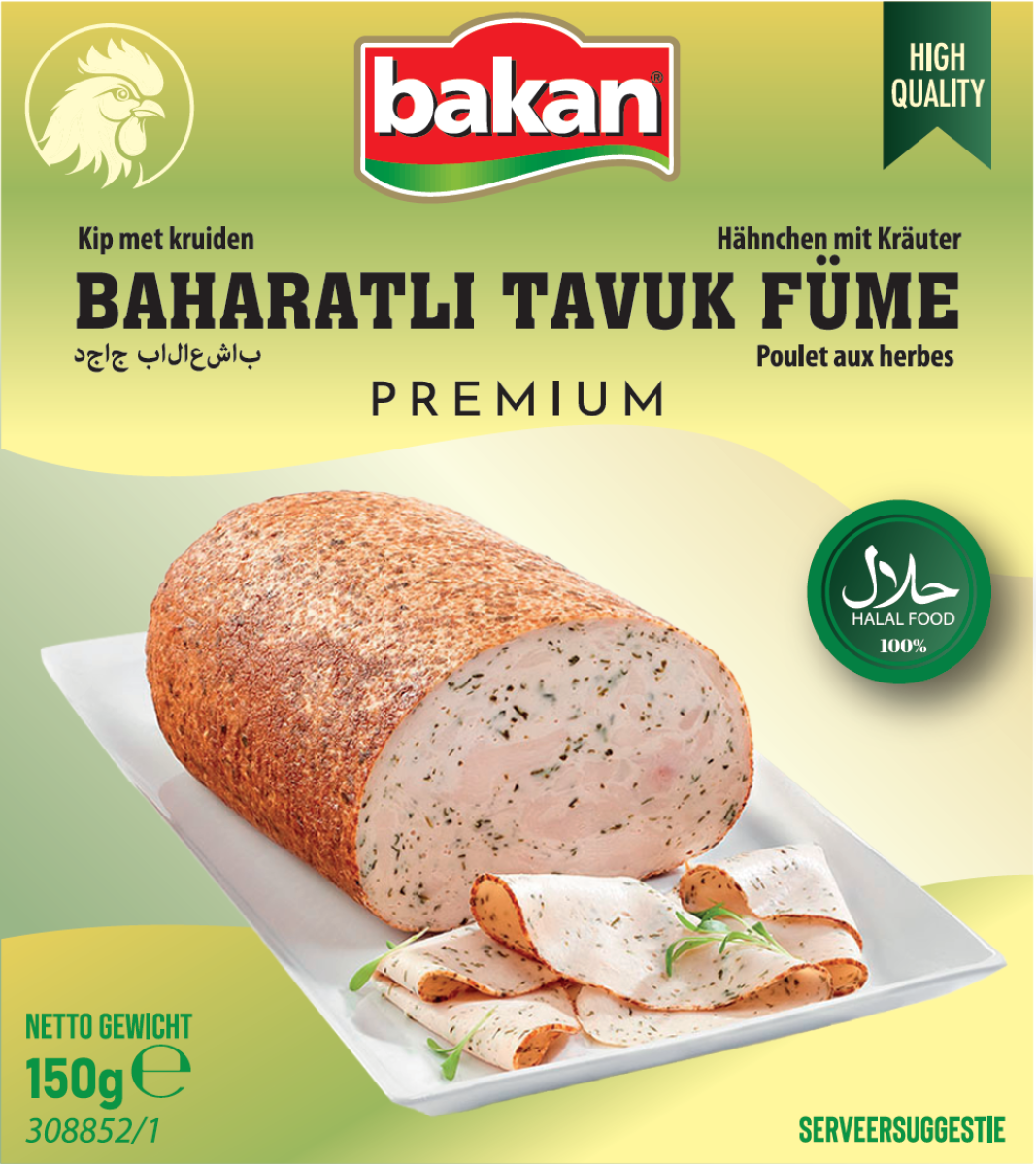 BAKAN KIP FILET MET KRUIDEN 150G