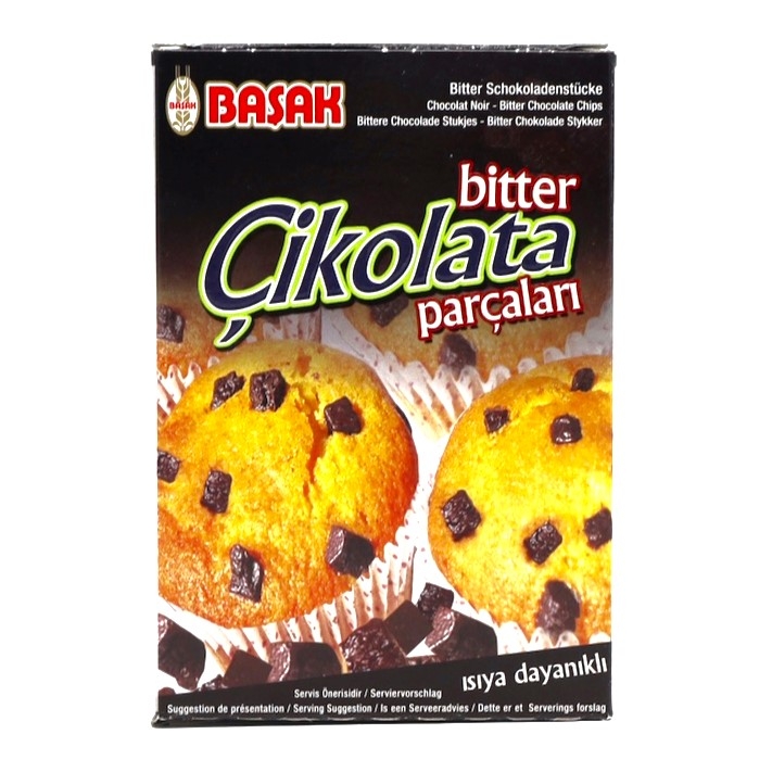 BASAK BITTER CHOCOLADE STUKJES 100G