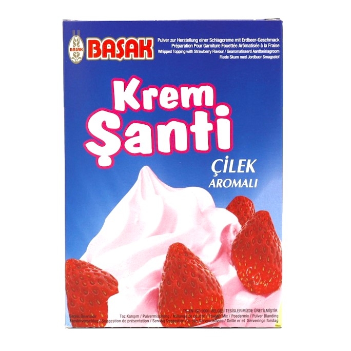 BASAK CREME CHANTILLY AARDBEI 150G