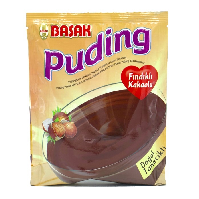 BASAK PUDDING HAZELNOOT CACAO 110G