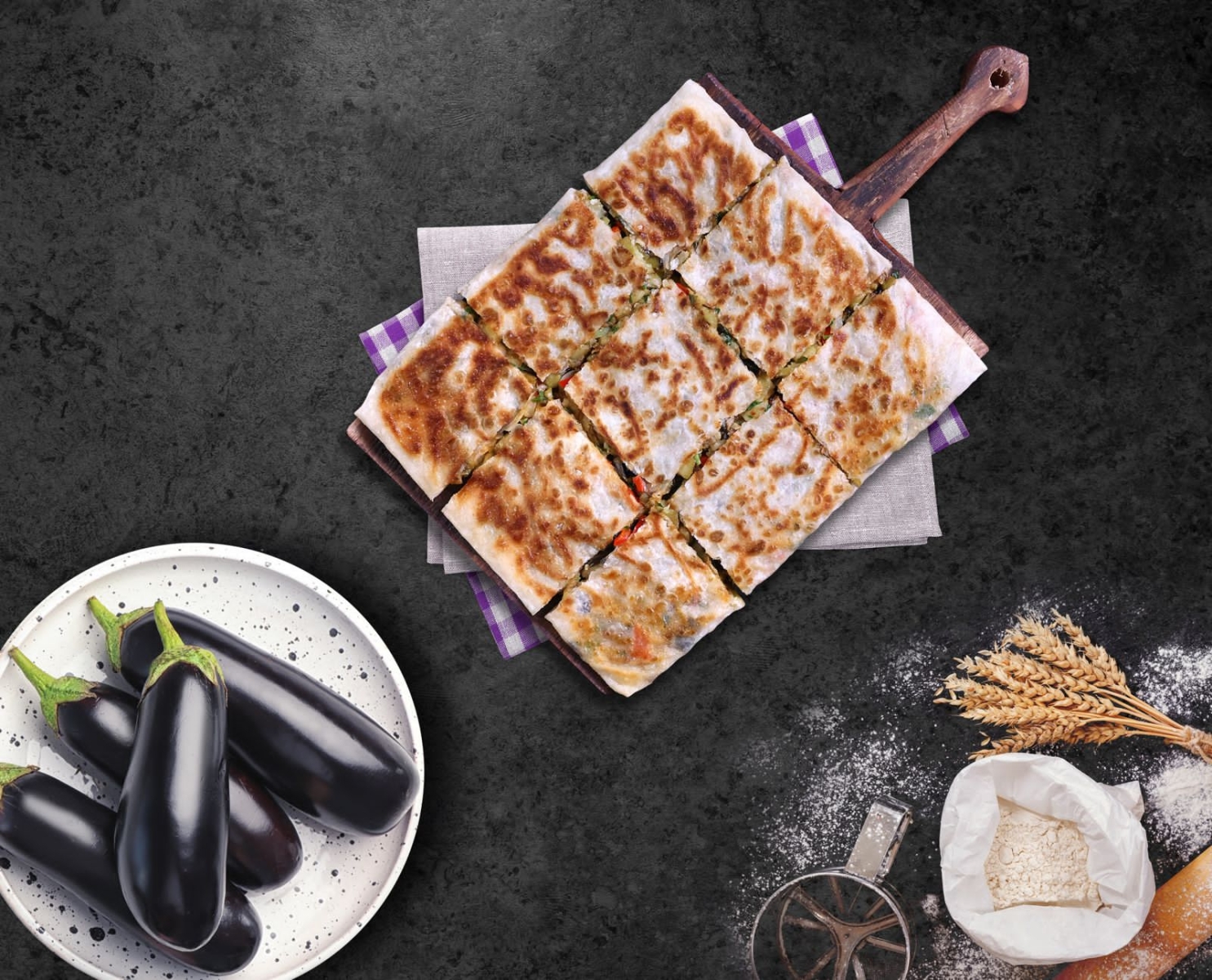 BREADORE GOZLEME AUBERGINE 810G