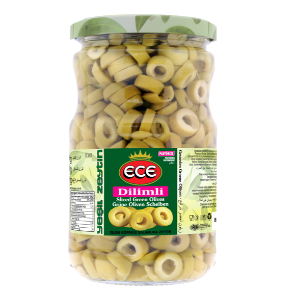 ECE GESNEDEN GROENE OLIJVEN 720CC