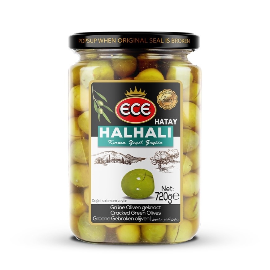 ECE HATAY HALHALI GROENE OLIJVEN 720CC