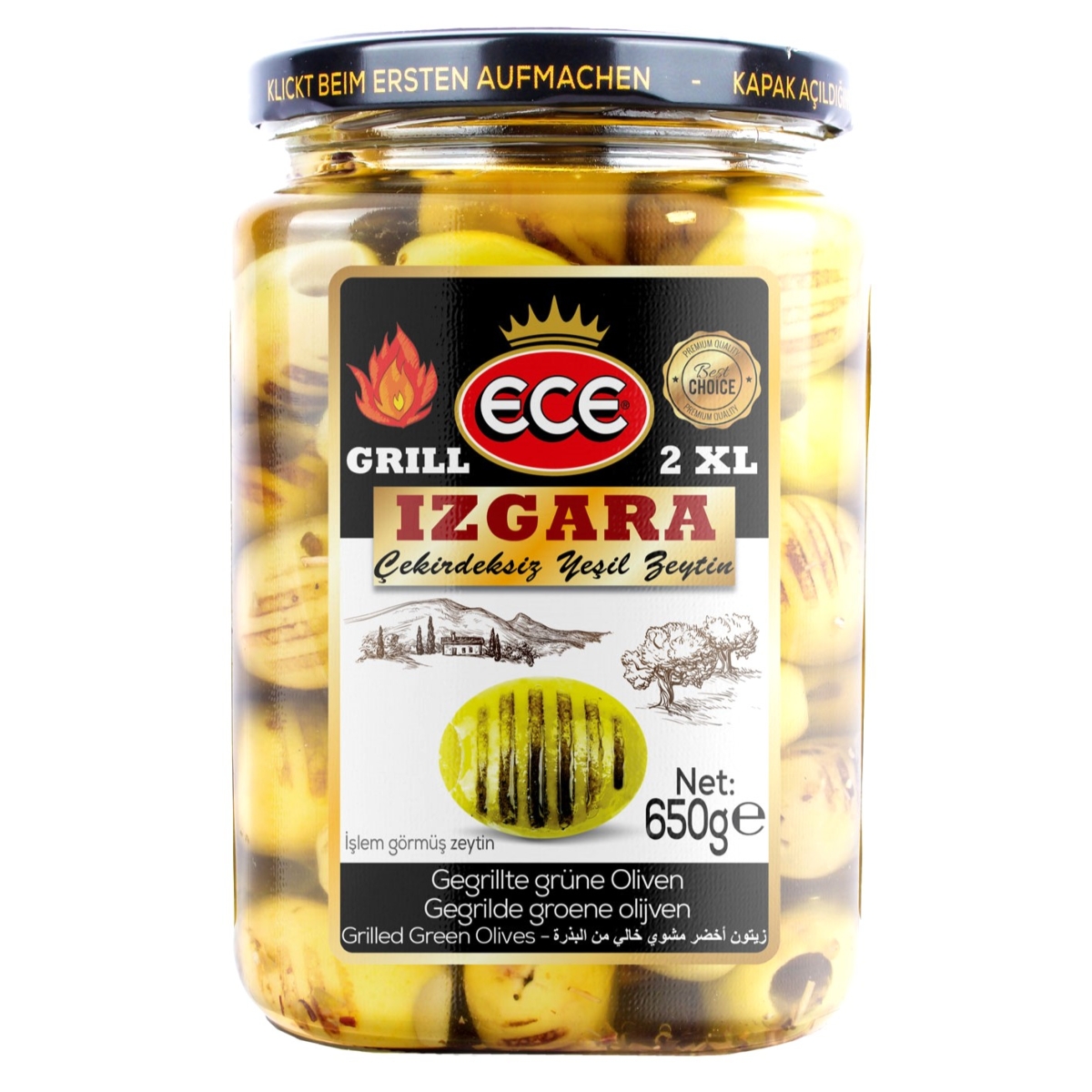 ECE IZGARA GROENE OLIJVEN 720CC