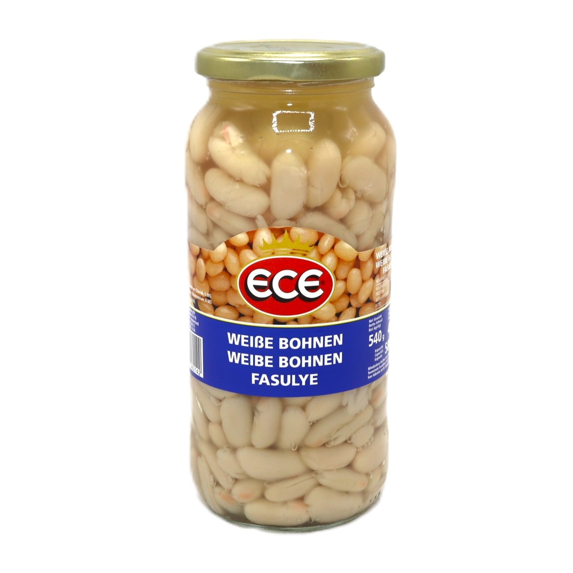 ECE WITTE BONEN 580ML GLAS
