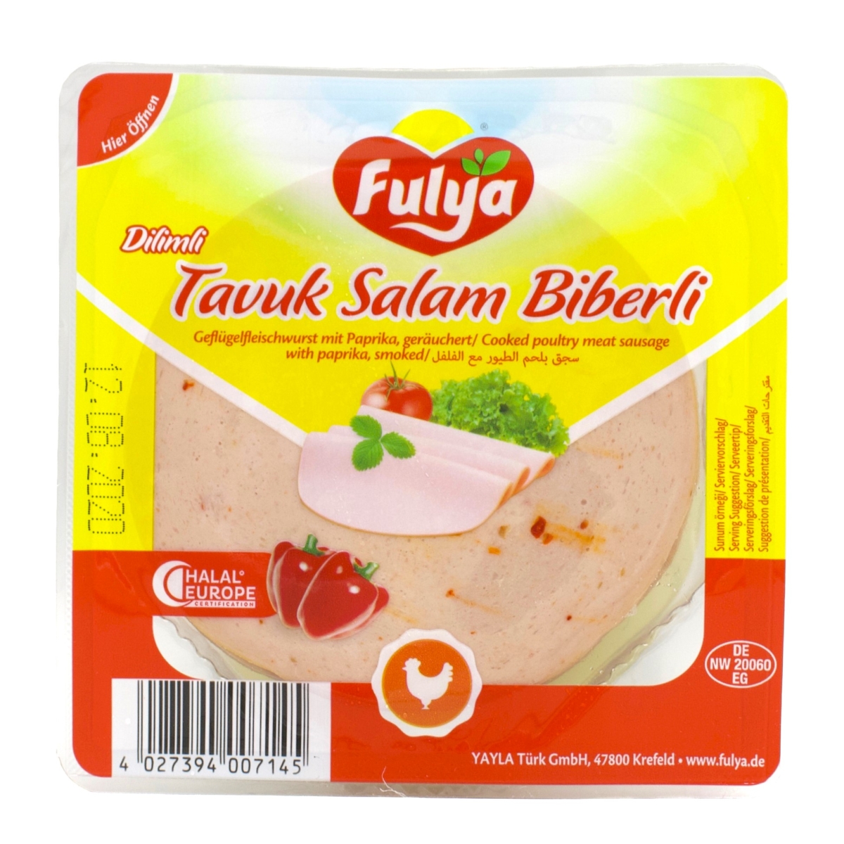 FULYA BIBERLI KIP GESNEDEN SALAMI 200G