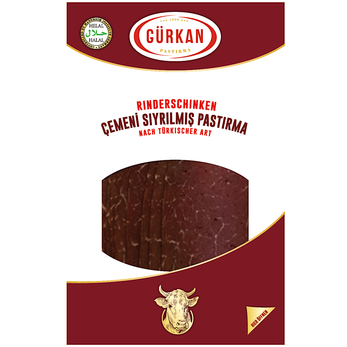 GURKAN CEMENSIZ KAYSERI GESNEDEN PASTRAMI 100G
