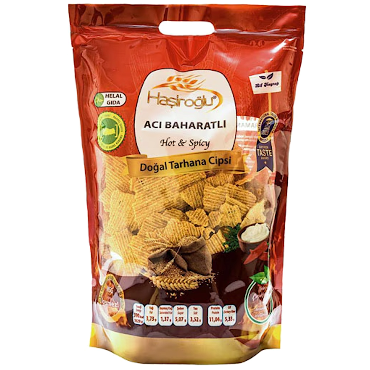 HASIROGLU ACI BAHARATLI TARHANA CHIPS 225G