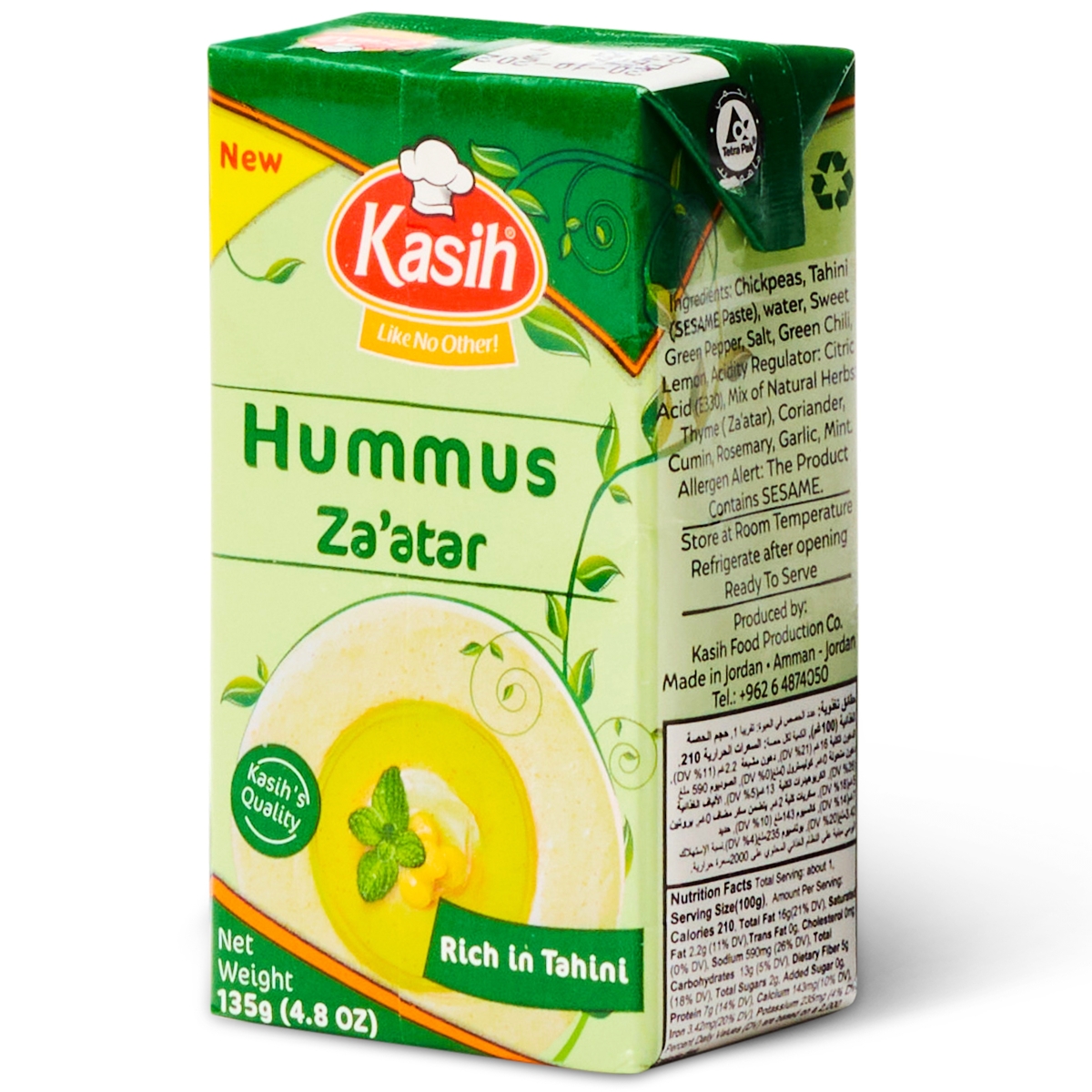 KASIH ZAATAR HUMUS TAHINA 135G