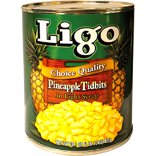 LIGO ANANAS STUKJES OP LICHTE SIROOP 850G