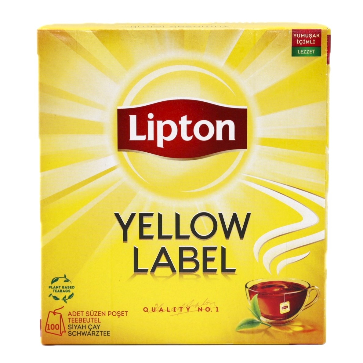 LIPTON YELLOW THEE ZAKJES 100'S