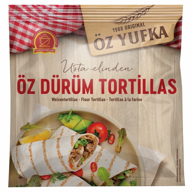 OZ DURUM TORTILLAS 25CM 16'S  