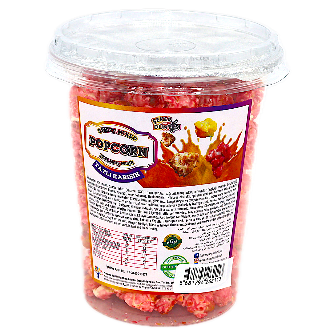 SEKER DUNYASI POPCORN AARDBEI 110G