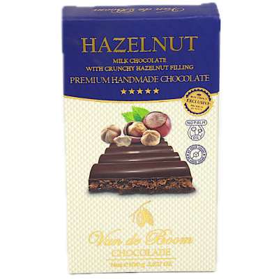 VAN DE BOOM HAZELNUT CHOCOLADE 100G